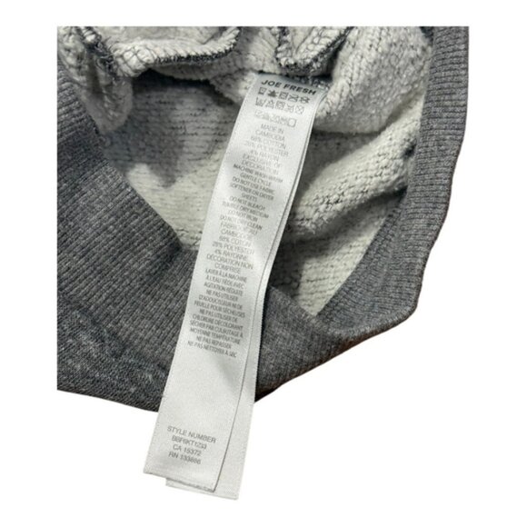 Joe Fresh Baby Cardigan 6-12M Grey Knit Button Sweater Plaid Elbow Patch Boy - Picture 6 of 7